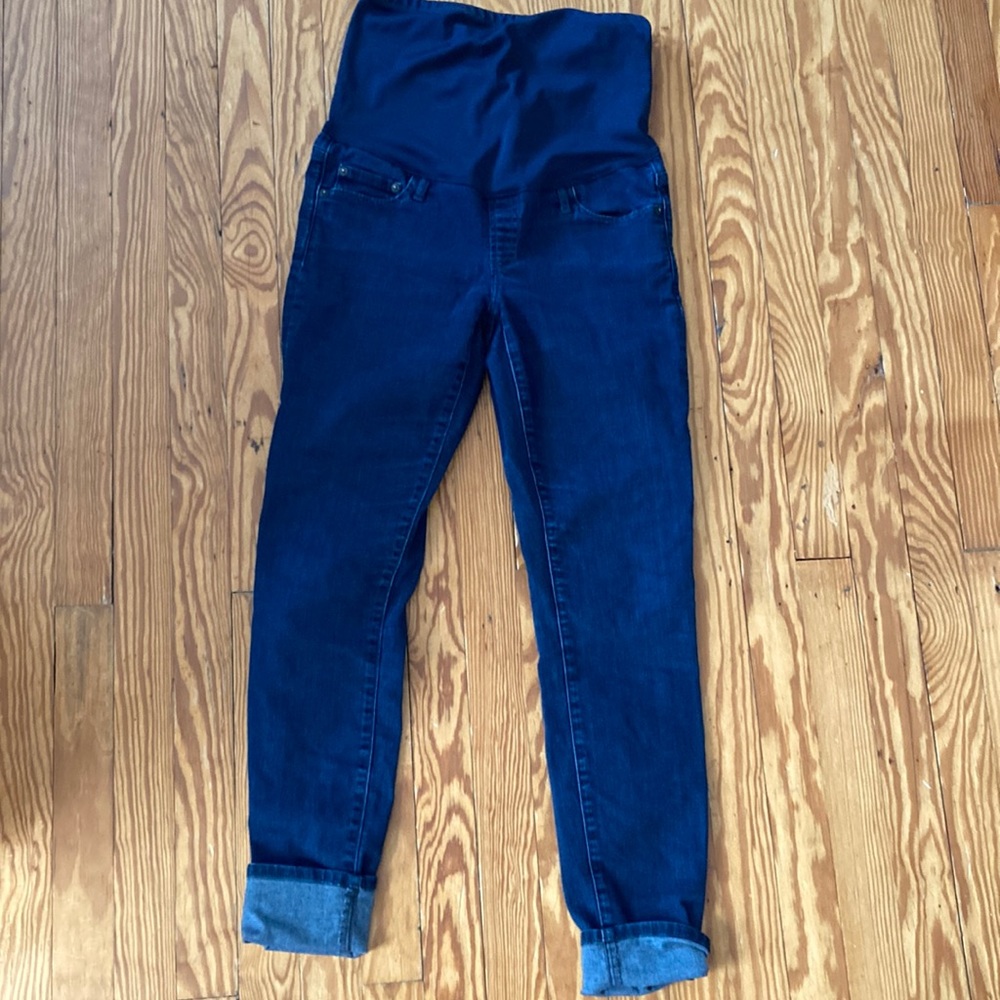 Gap maternity true skinny jeans dark blue